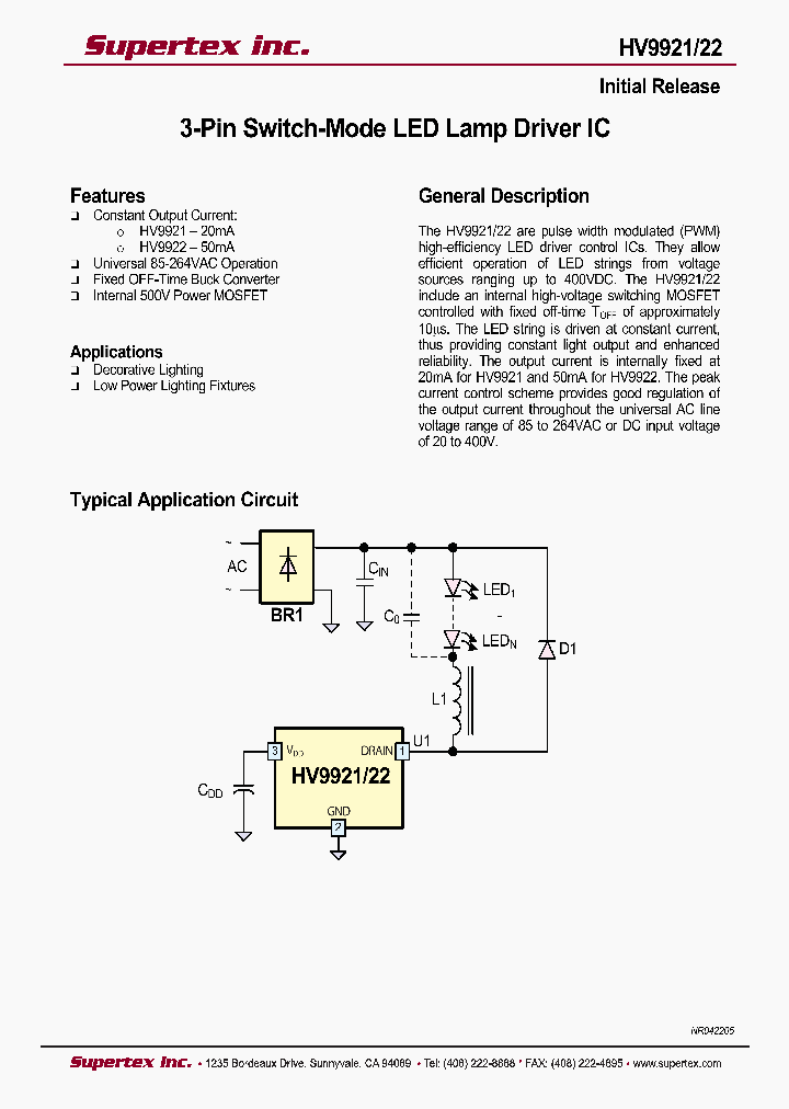 HV9921_396953.PDF Datasheet