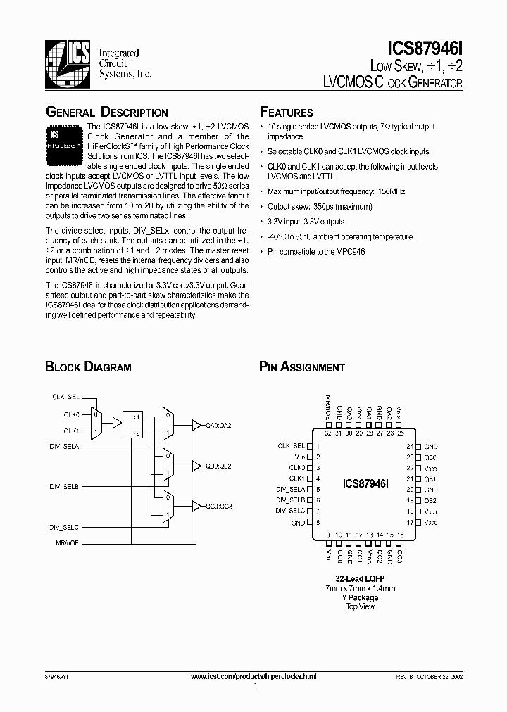 ICS87946I_445433.PDF Datasheet
