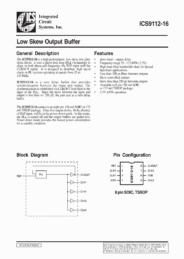ICS9112-16_212159.PDF Datasheet