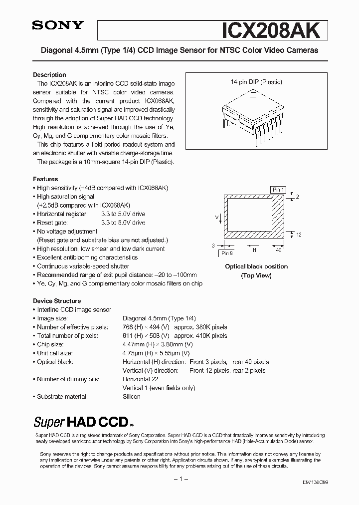 ICX208AK_470430.PDF Datasheet