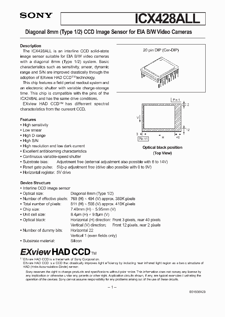ICX428ALL_470443.PDF Datasheet