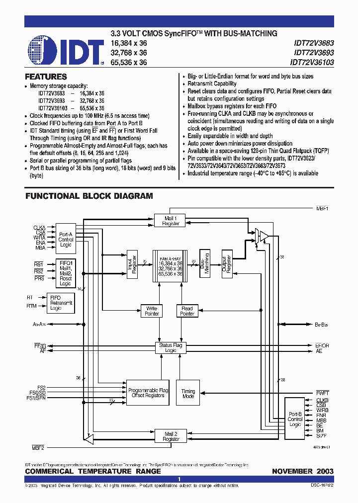 IDT72V36103L10PF_455610.PDF Datasheet