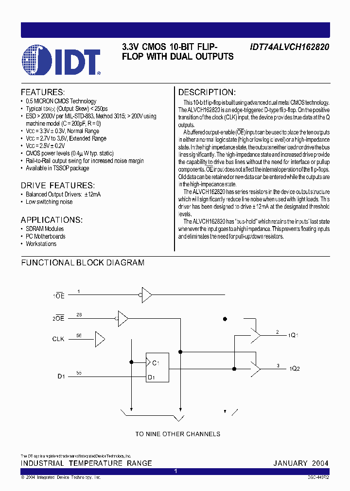 IDT74ALVCH162820PA_462194.PDF Datasheet