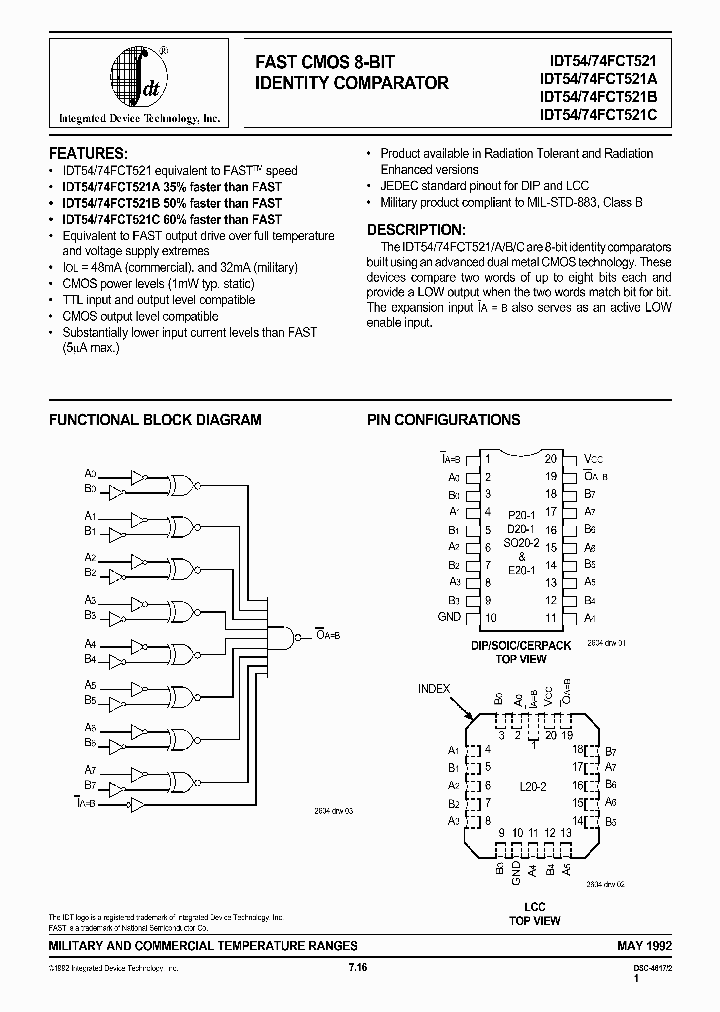 IDT74FCT521ALB_466432.PDF Datasheet