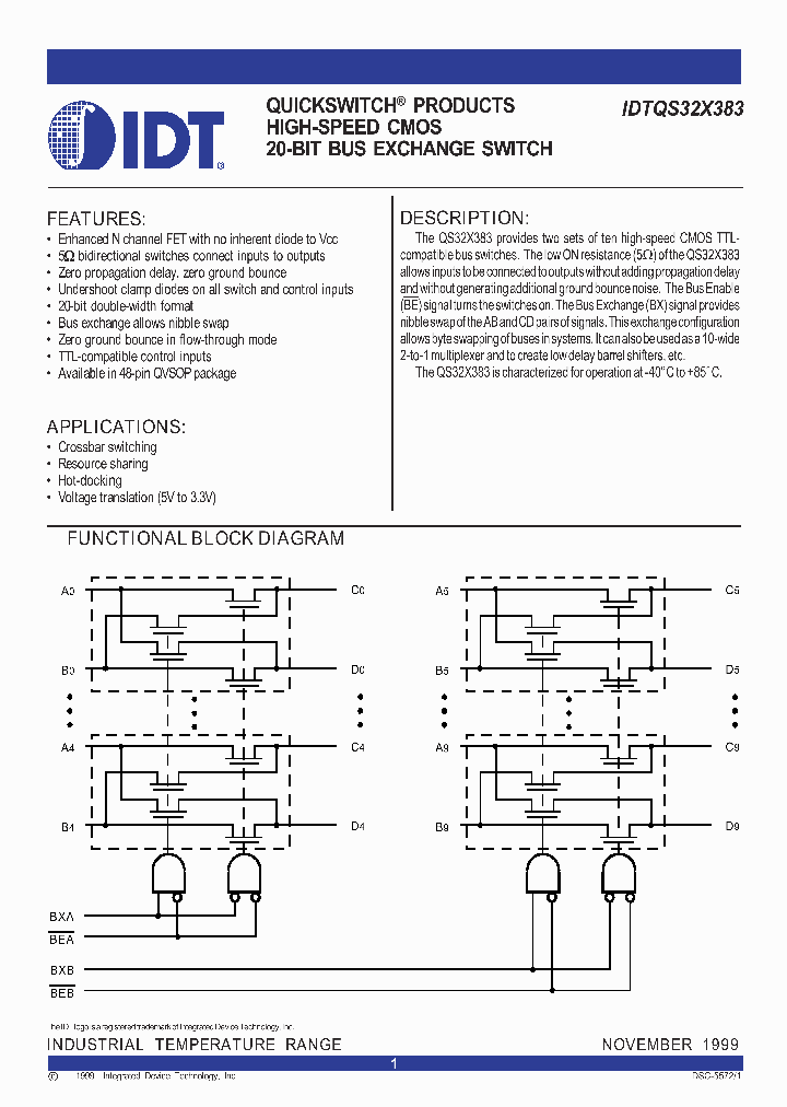 IDTQS32X383_448359.PDF Datasheet