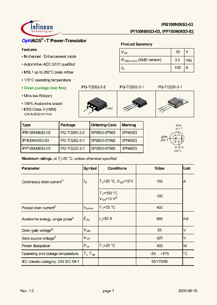 IPB100N06S3-03_453459.PDF Datasheet