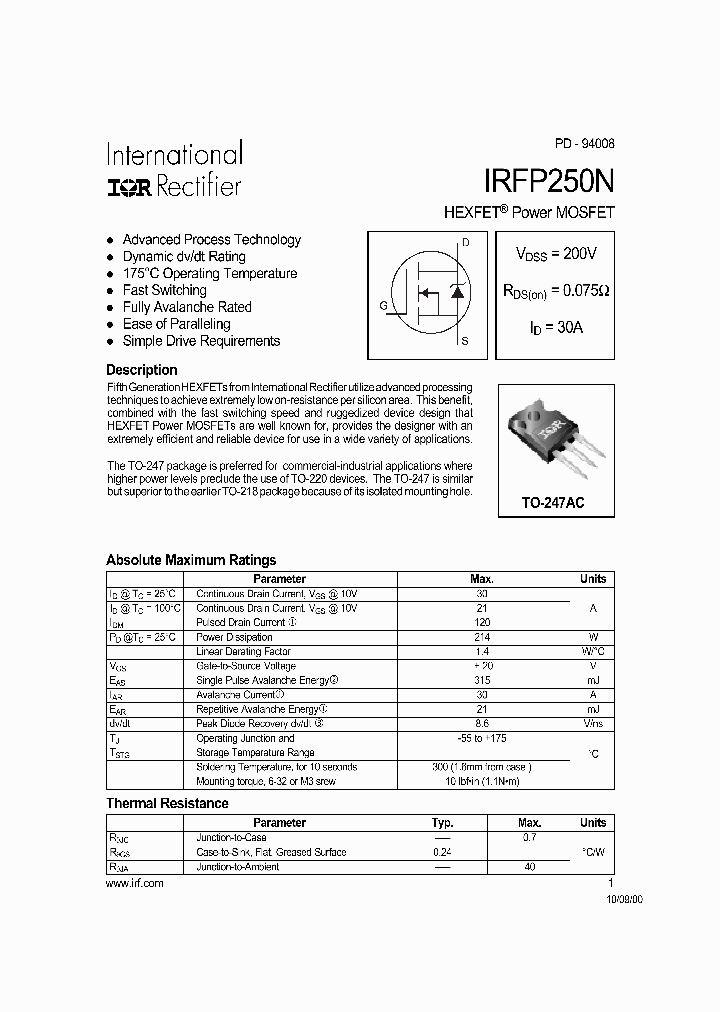 IRFP250N_45025.PDF Datasheet