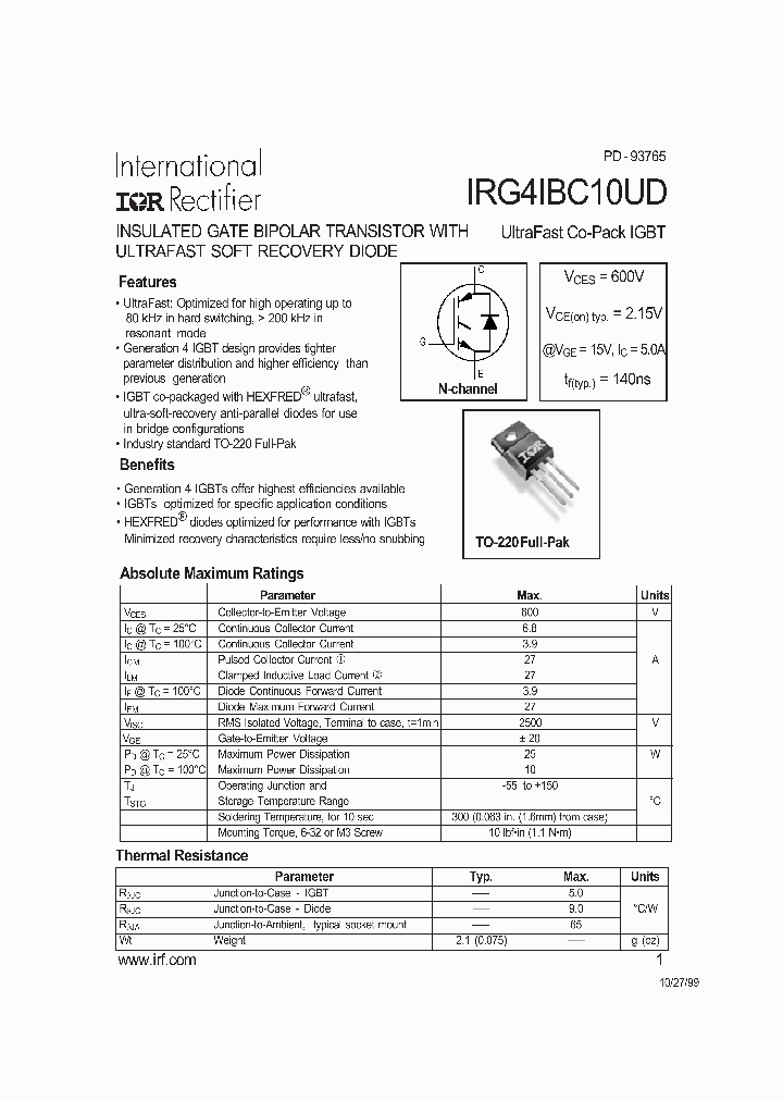 IRG4IBC10UD_449529.PDF Datasheet