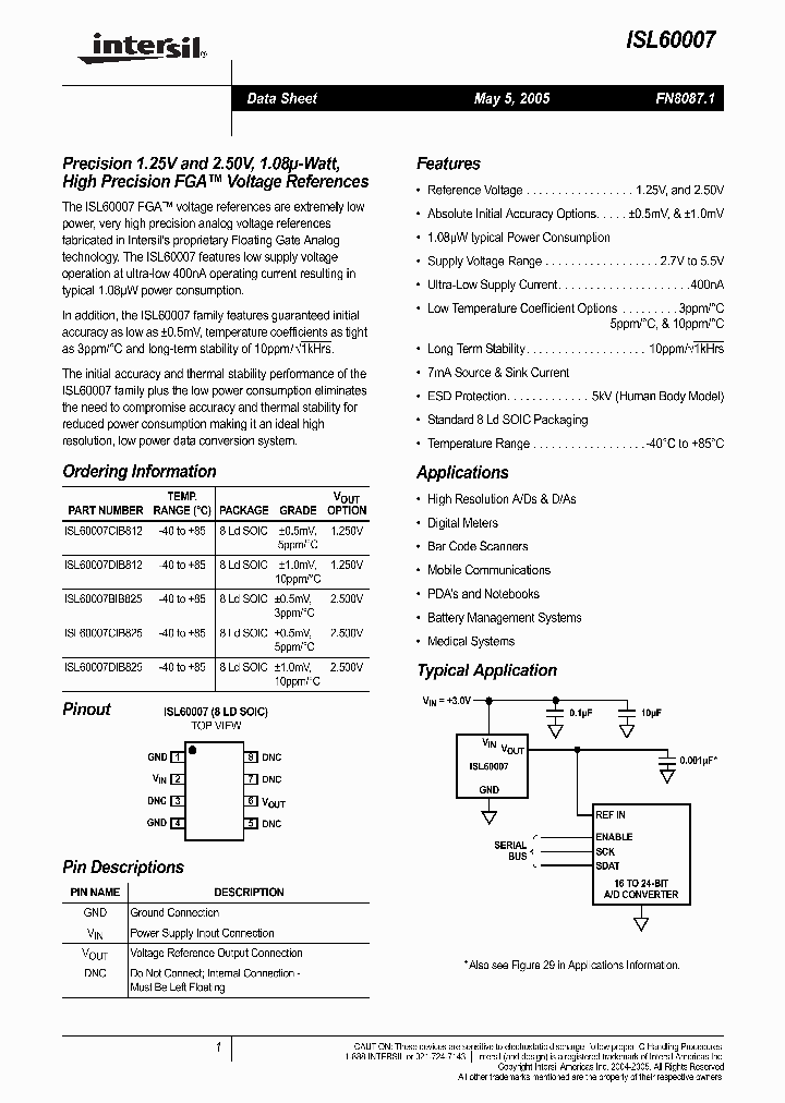 ISL60007BIB825_473004.PDF Datasheet