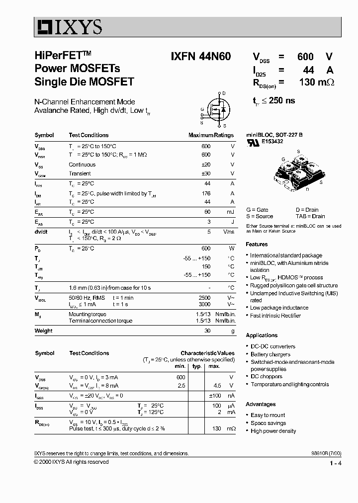IXFN44N60_466698.PDF Datasheet
