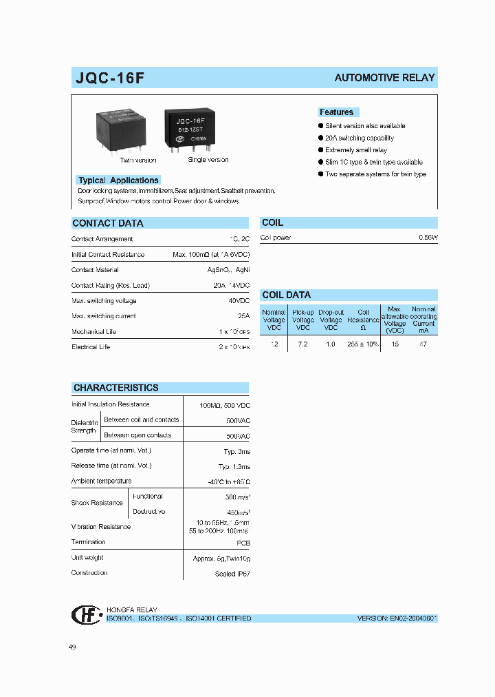 JQC-16F_444110.PDF Datasheet