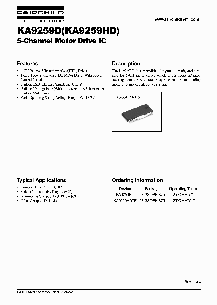 KA9259HD_148516.PDF Datasheet