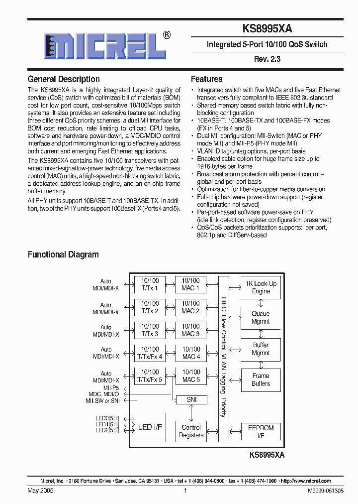 KSZ8995XA_465753.PDF Datasheet
