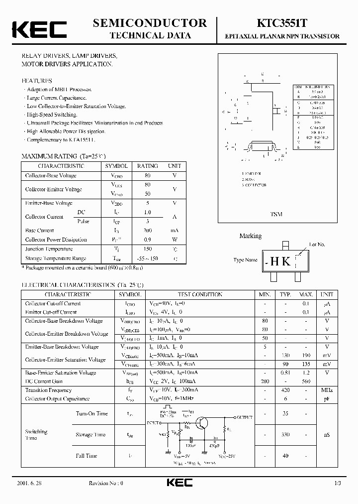 KTC3551T_469591.PDF Datasheet