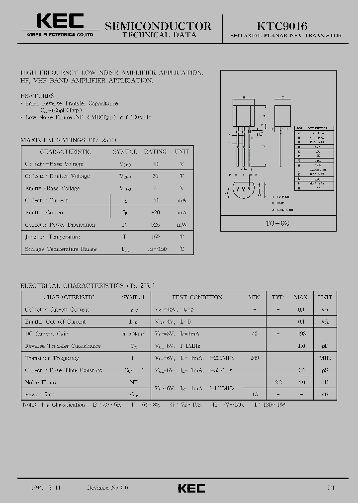 KTC9016_273155.PDF Datasheet