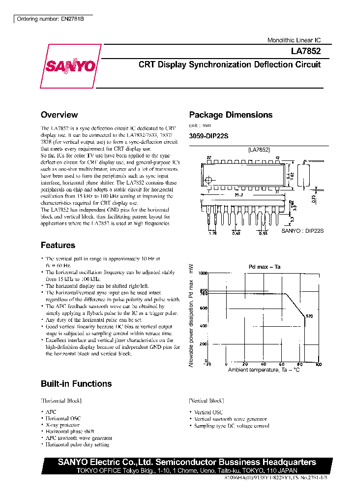 LA7852_167345.PDF Datasheet