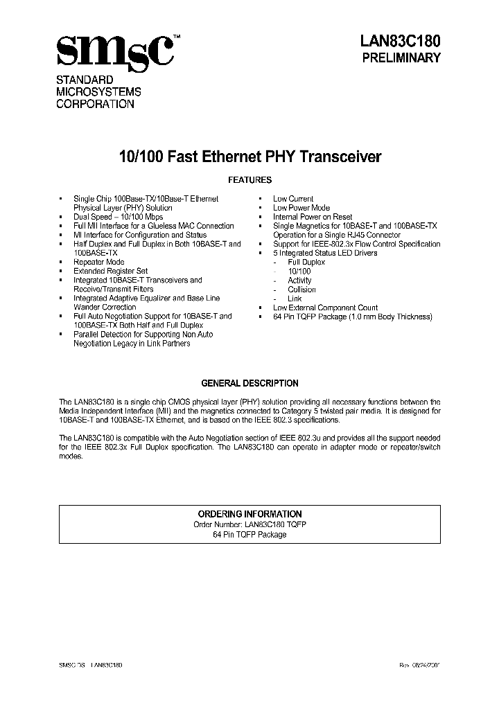 LAN83C180TQFP_437712.PDF Datasheet