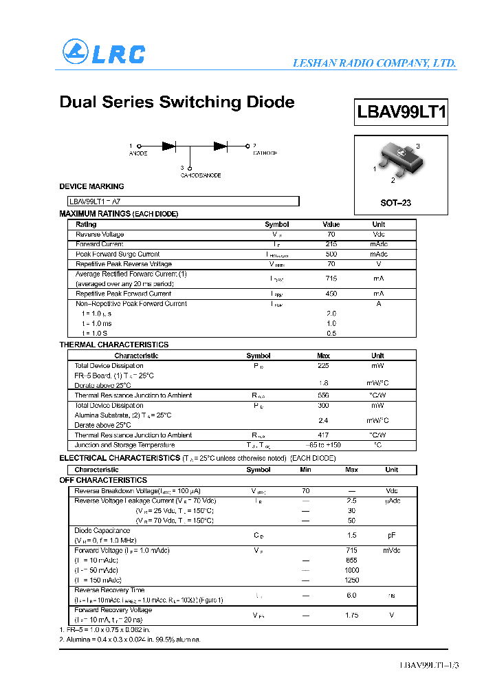 LBAV99LT1_484867.PDF Datasheet