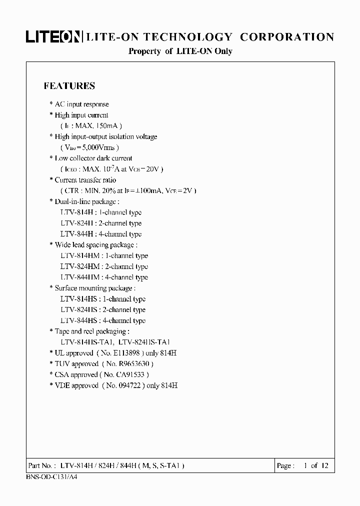 LTV-814H_450273.PDF Datasheet