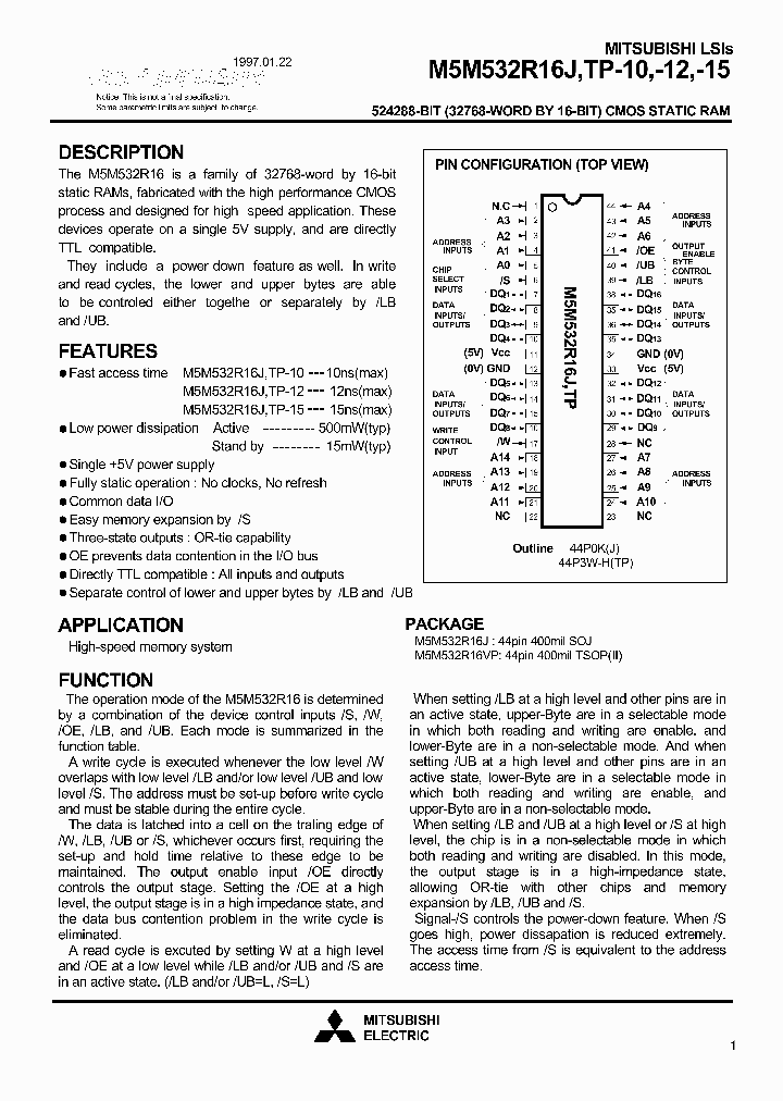 M5M532R16J-10_453007.PDF Datasheet