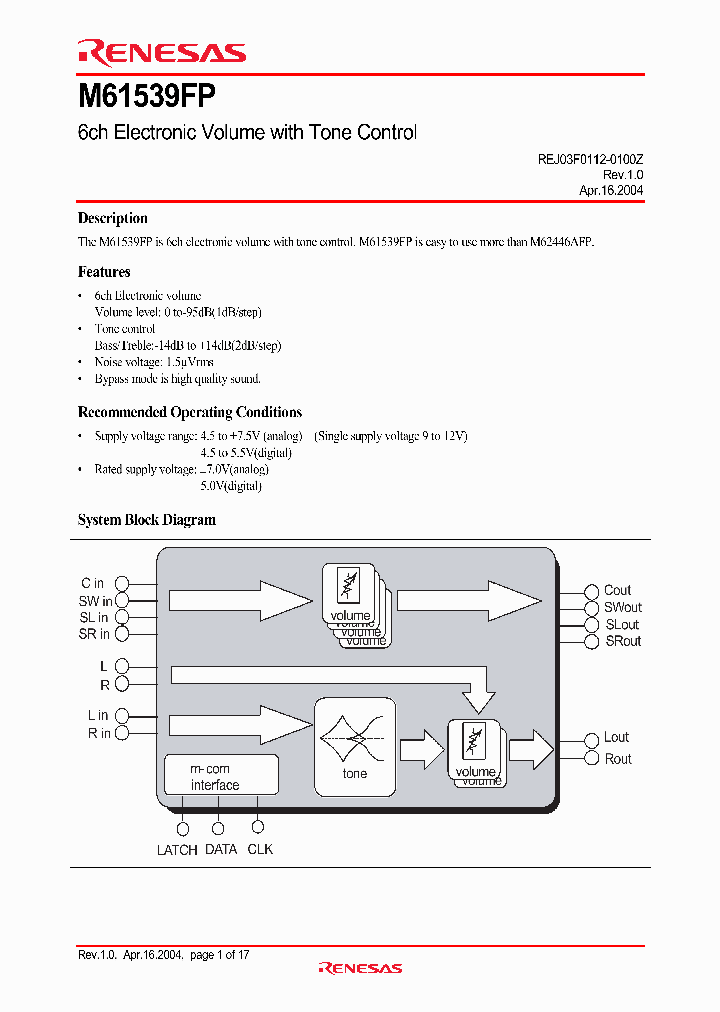 M61539FP_483541.PDF Datasheet