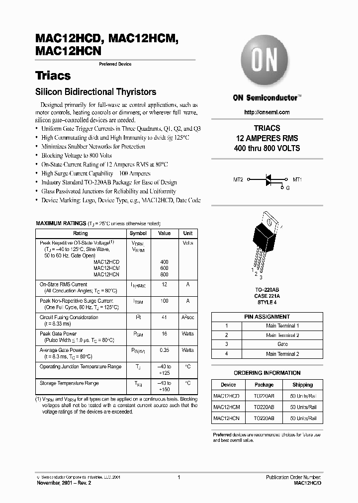 MAC12HCD_440804.PDF Datasheet