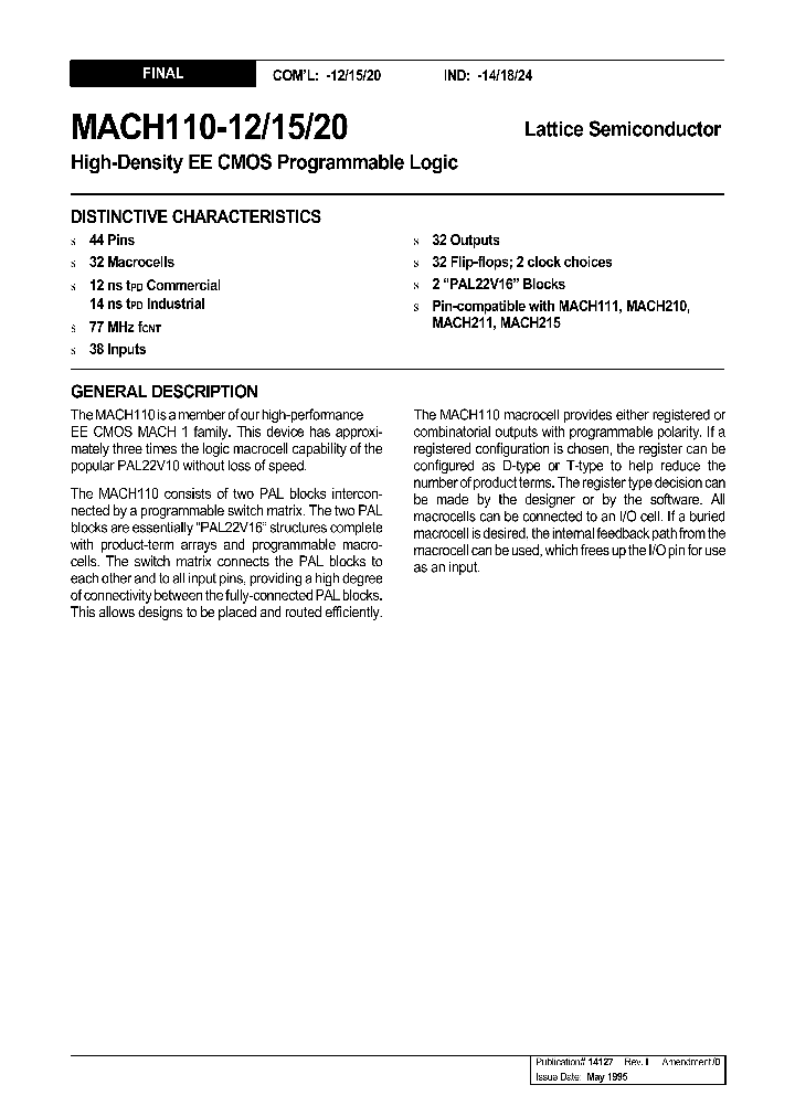MACH110-12JC_85193.PDF Datasheet