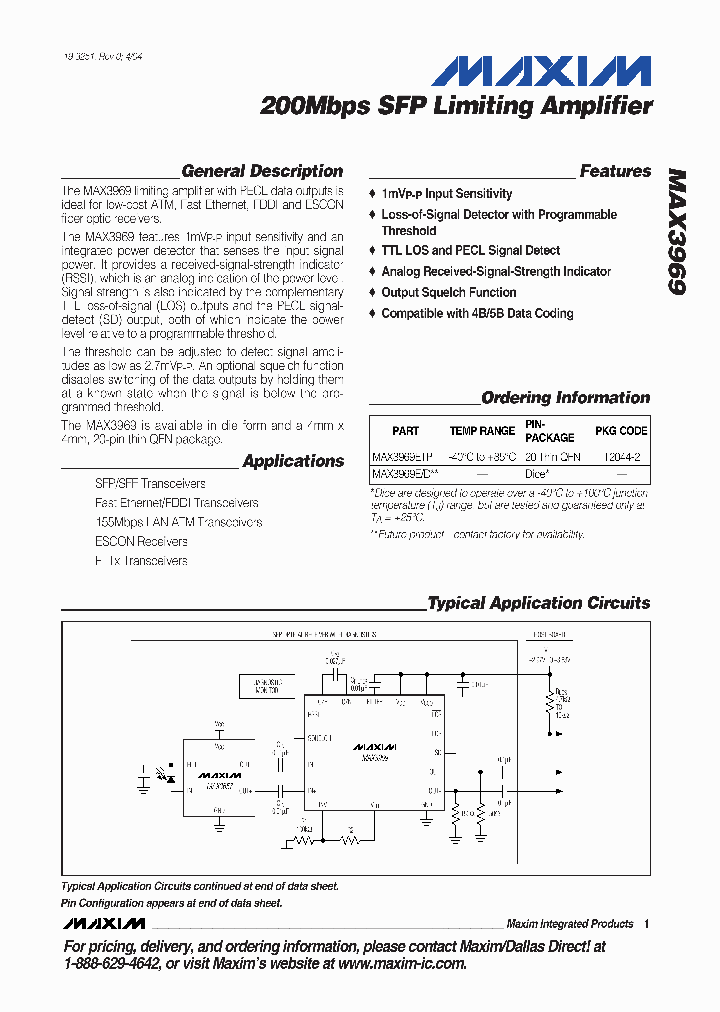 MAX3969_473856.PDF Datasheet