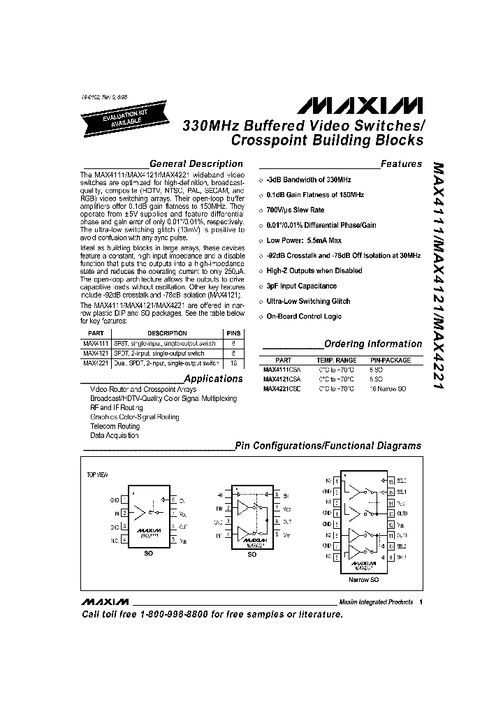 MAX4121_89515.PDF Datasheet
