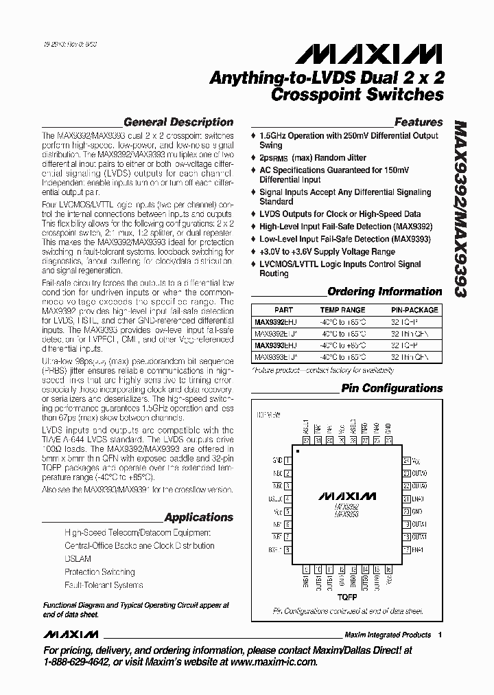 MAX9392_483230.PDF Datasheet
