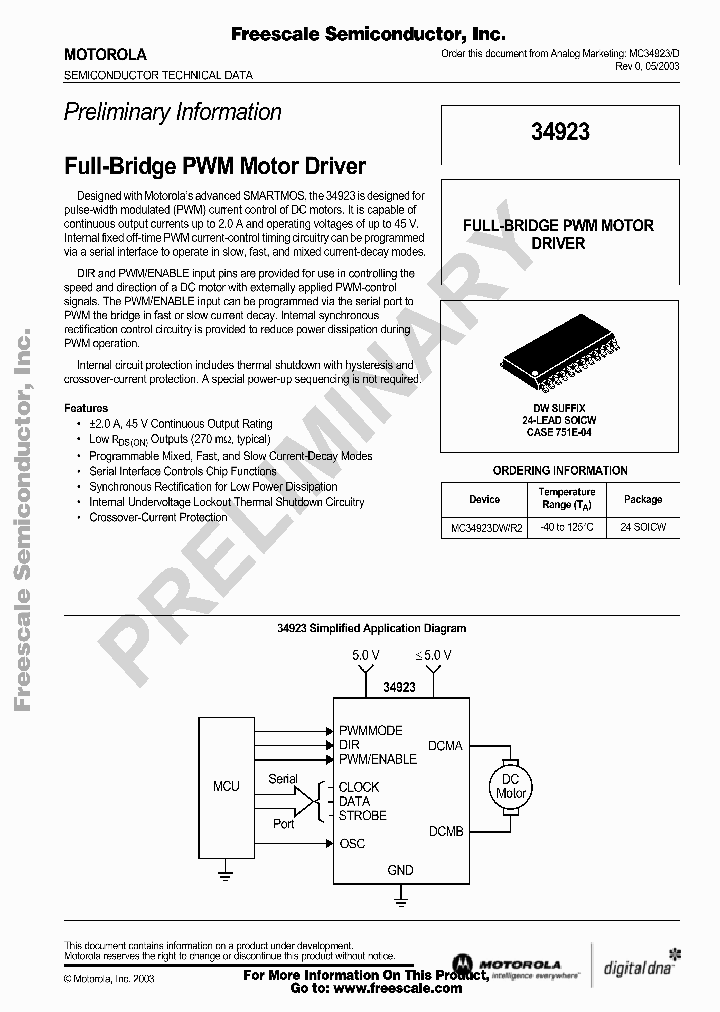 MC34923_435225.PDF Datasheet
