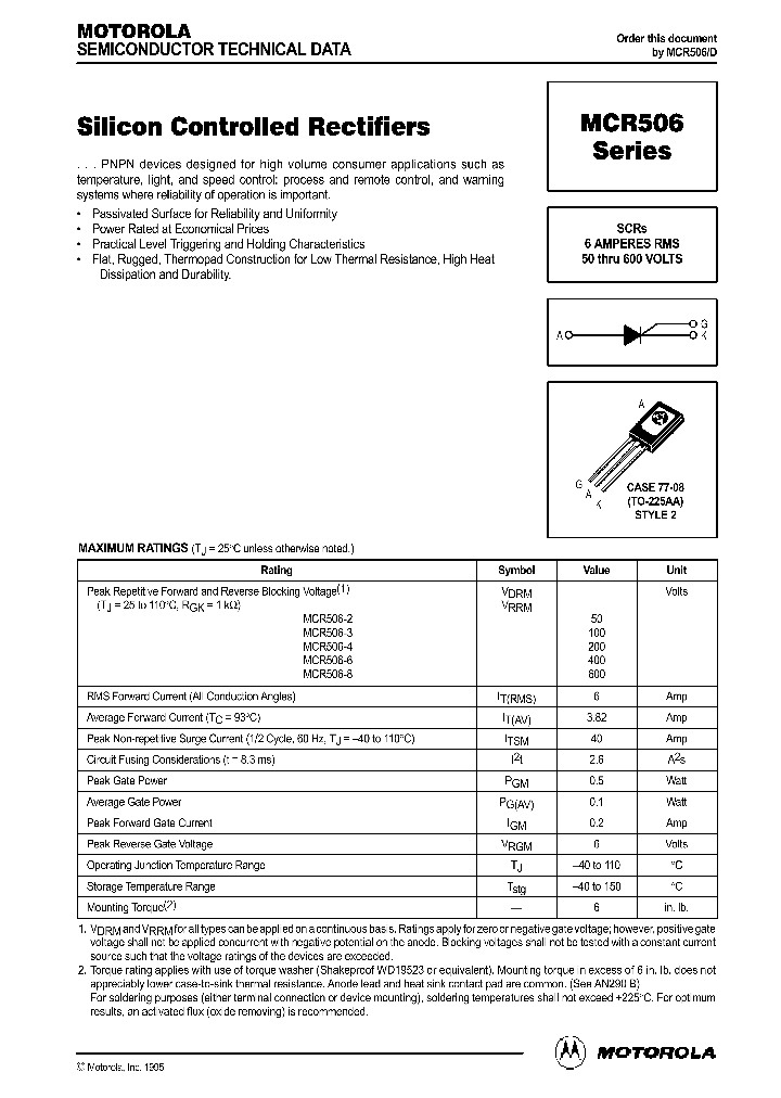 MCR506_470756.PDF Datasheet