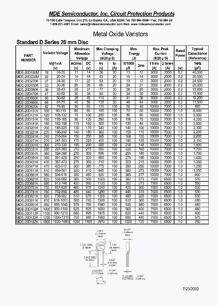 MDE-20D951K_390113.PDF Datasheet