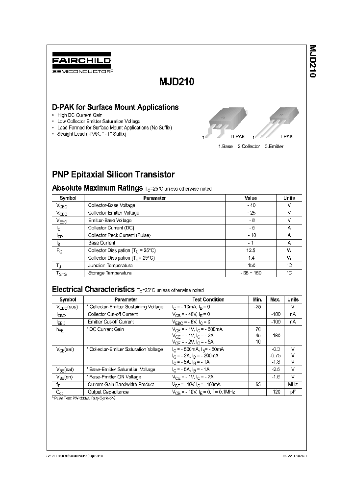 MJD210_481396.PDF Datasheet