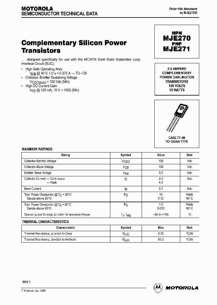 MJE270_300566.PDF Datasheet