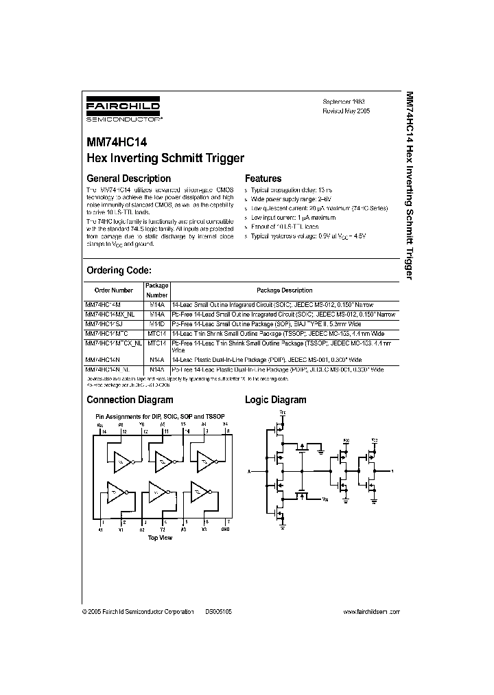 MM74HC14MXNL_479463.PDF Datasheet