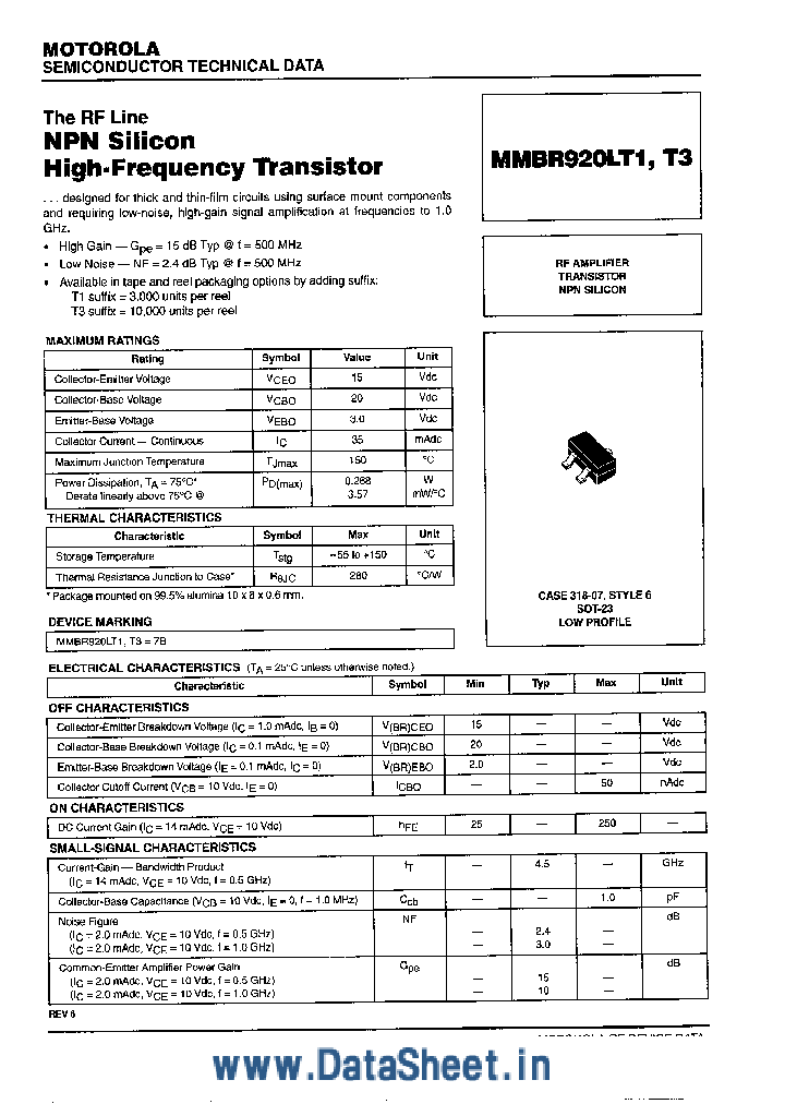 MMBR920LXX_473651.PDF Datasheet