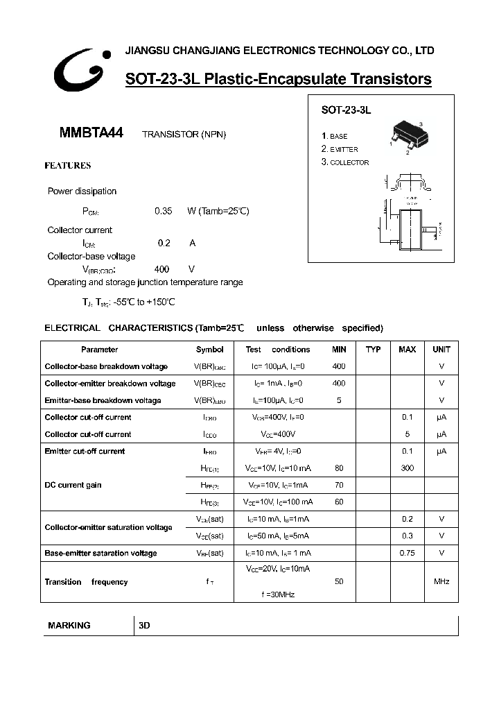 MMBTA44_468303.PDF Datasheet