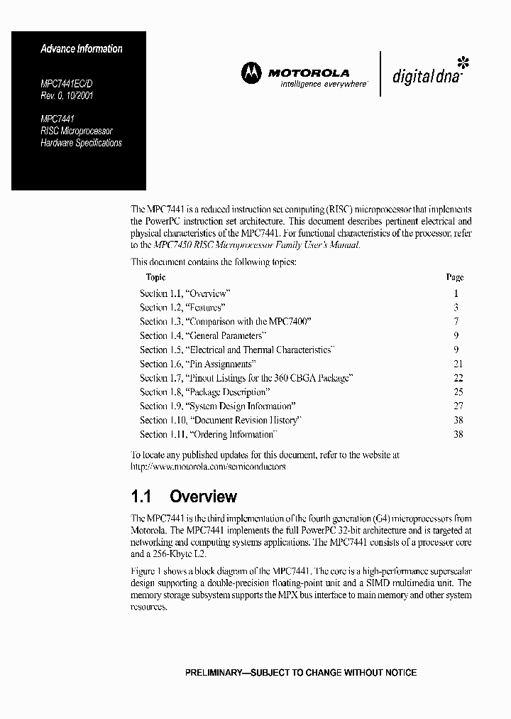 MPC7441ED_472900.PDF Datasheet