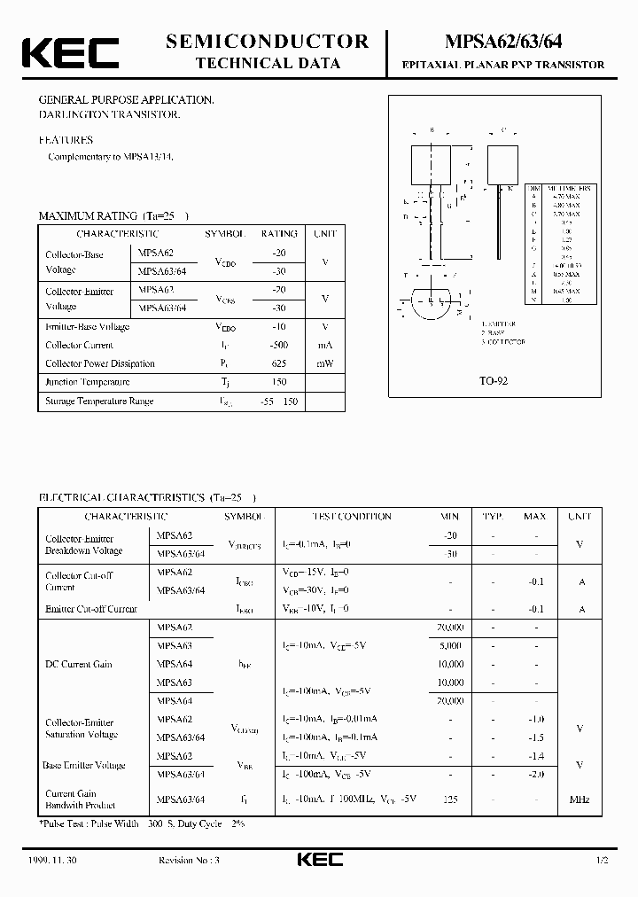 MPSA63_469807.PDF Datasheet
