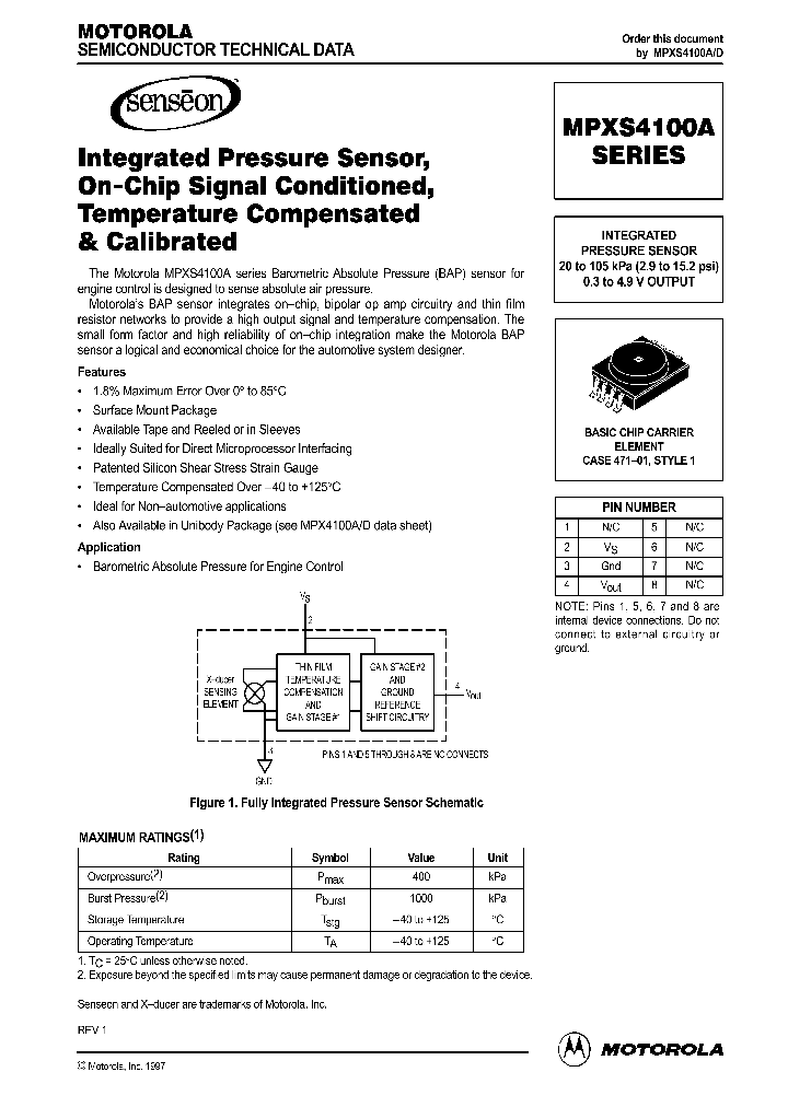 MPXS4100A6U_440863.PDF Datasheet
