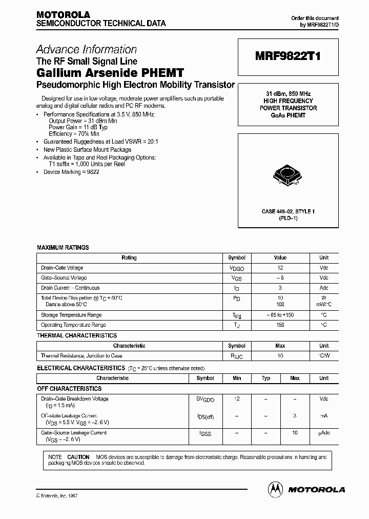 MRF9822T1_438115.PDF Datasheet