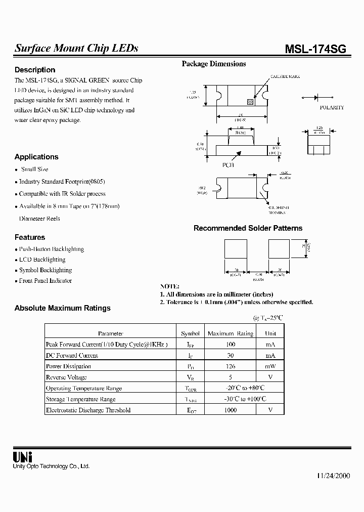 MSL-174SG_457148.PDF Datasheet