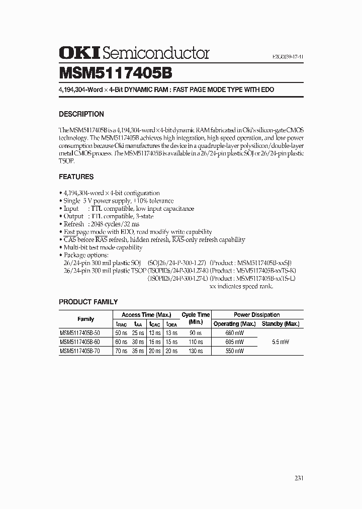 MSM5117405B_135547.PDF Datasheet