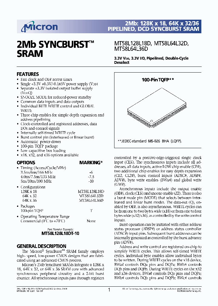 MT58L64L36DT-10_443486.PDF Datasheet