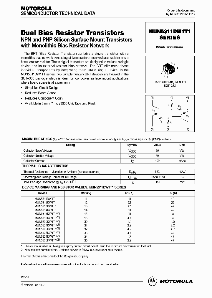 MUN5312DW1T1_139313.PDF Datasheet