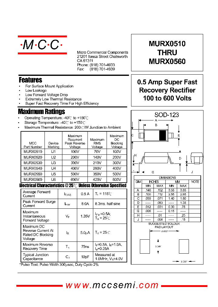MURX0520_49829.PDF Datasheet