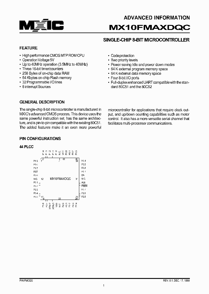 MX10FMAXDQC_437263.PDF Datasheet