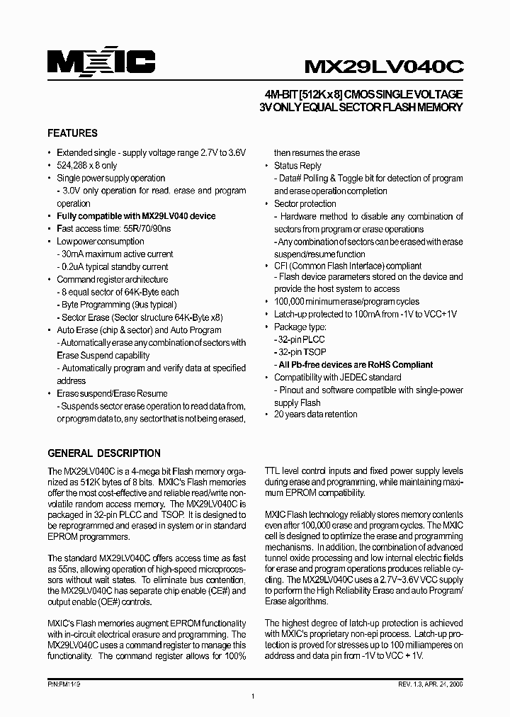 MX29LV040CQC-70G_486048.PDF Datasheet