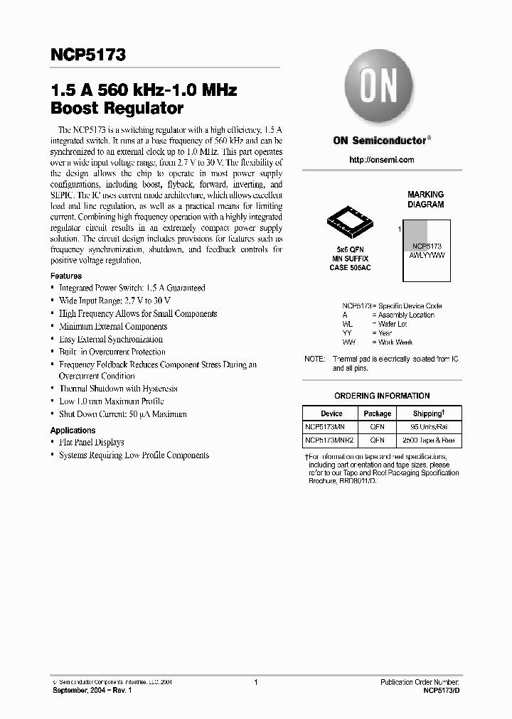NCP5173_463707.PDF Datasheet